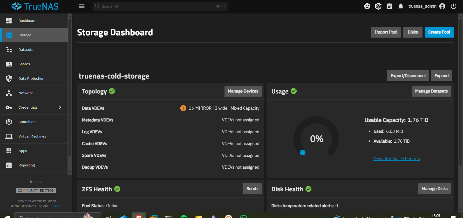 Proxmox HDD config